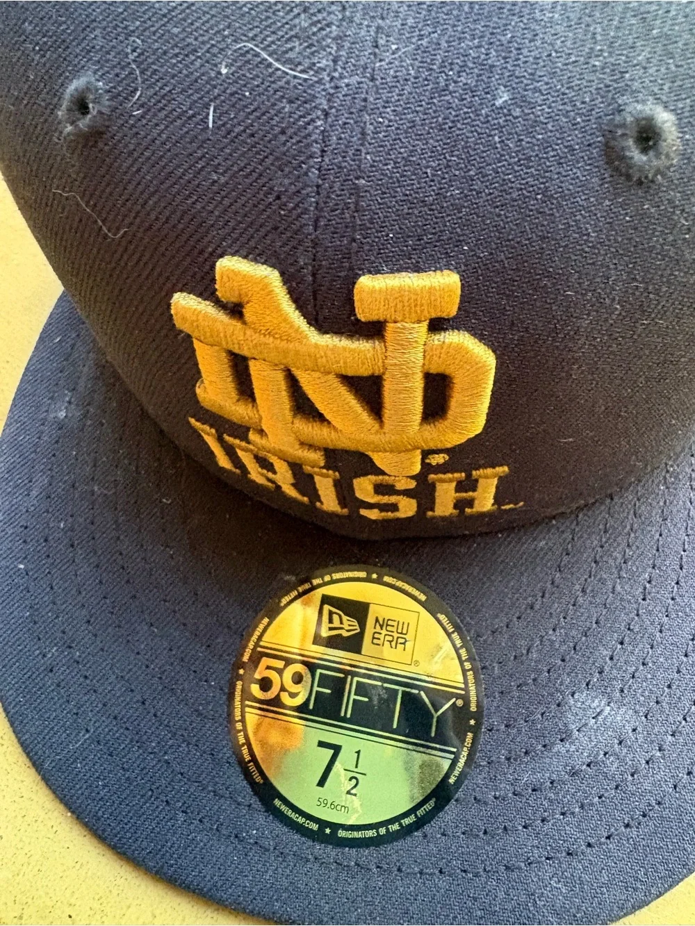 New Era Navy & Gold Notre Dame Irish 59FIFTY Fitted Hat